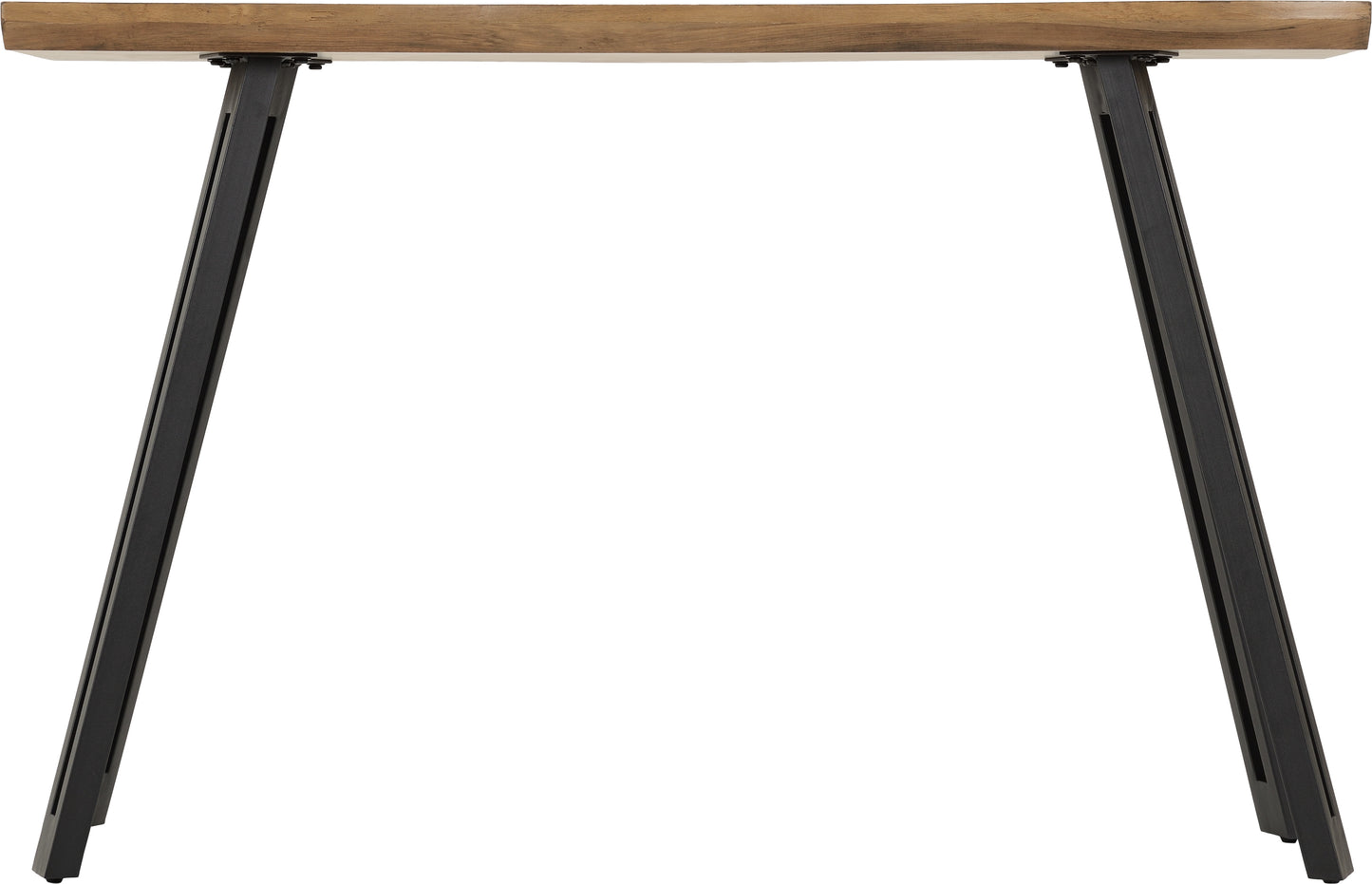 QUEBEC WAVE EDGE CONSOLE TABLE - MEDIUM OAK EFFECT/BLACK