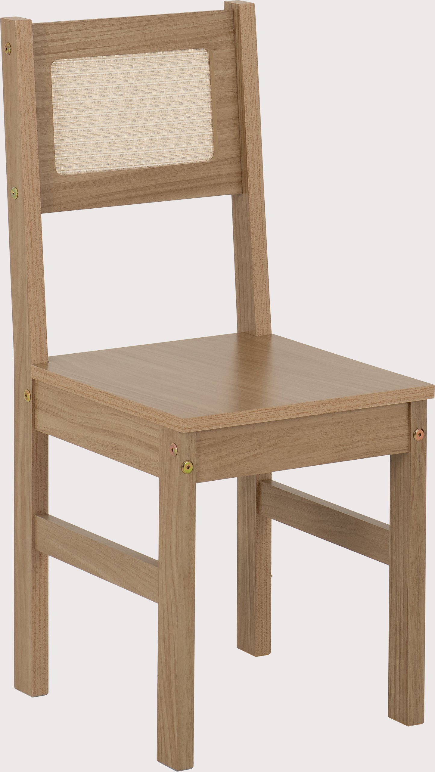 SANTANA 1+4 DINING SET - LIGHT OAK/RATTAN EFFECT