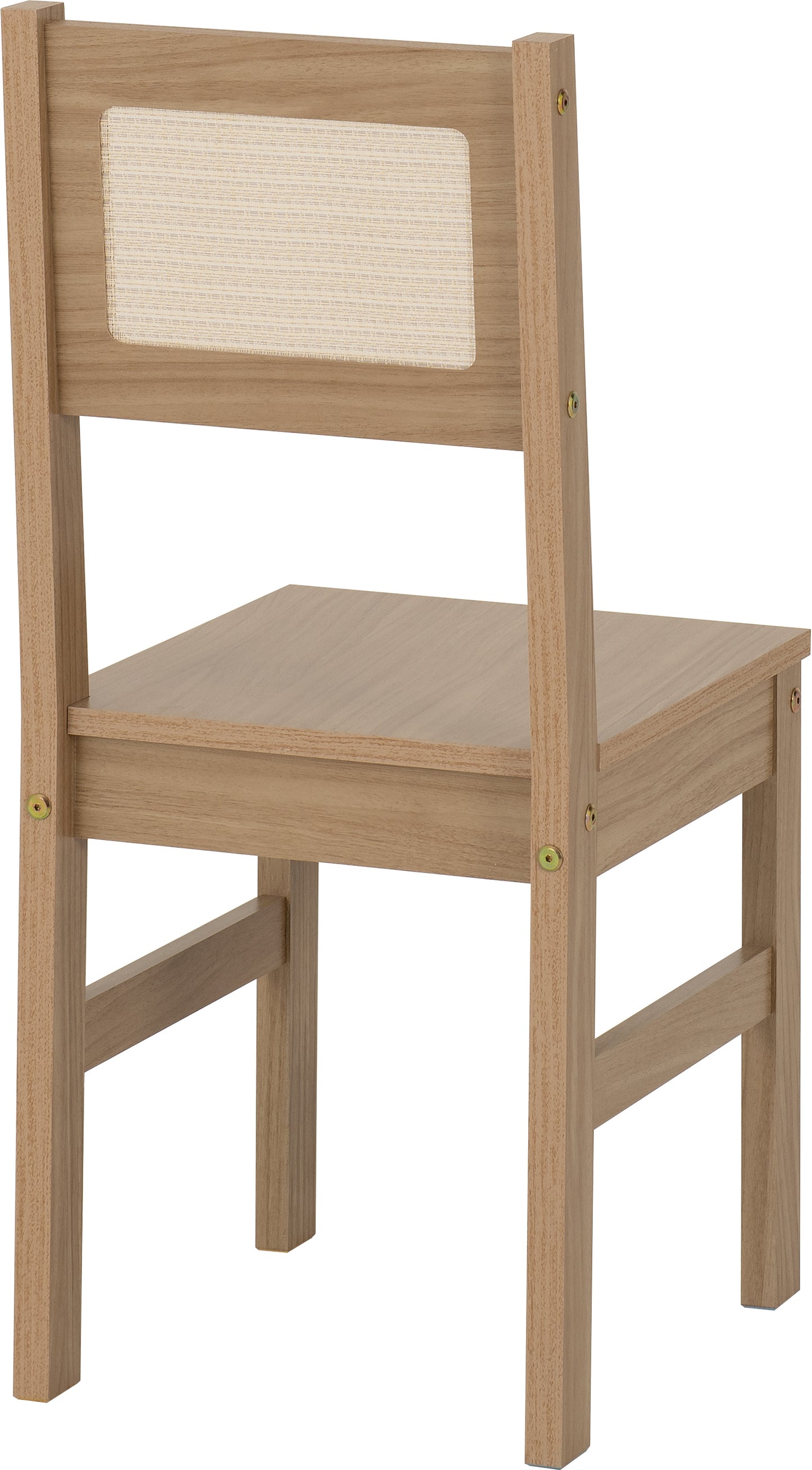 SANTANA 1+4 DINING SET - LIGHT OAK/RATTAN EFFECT