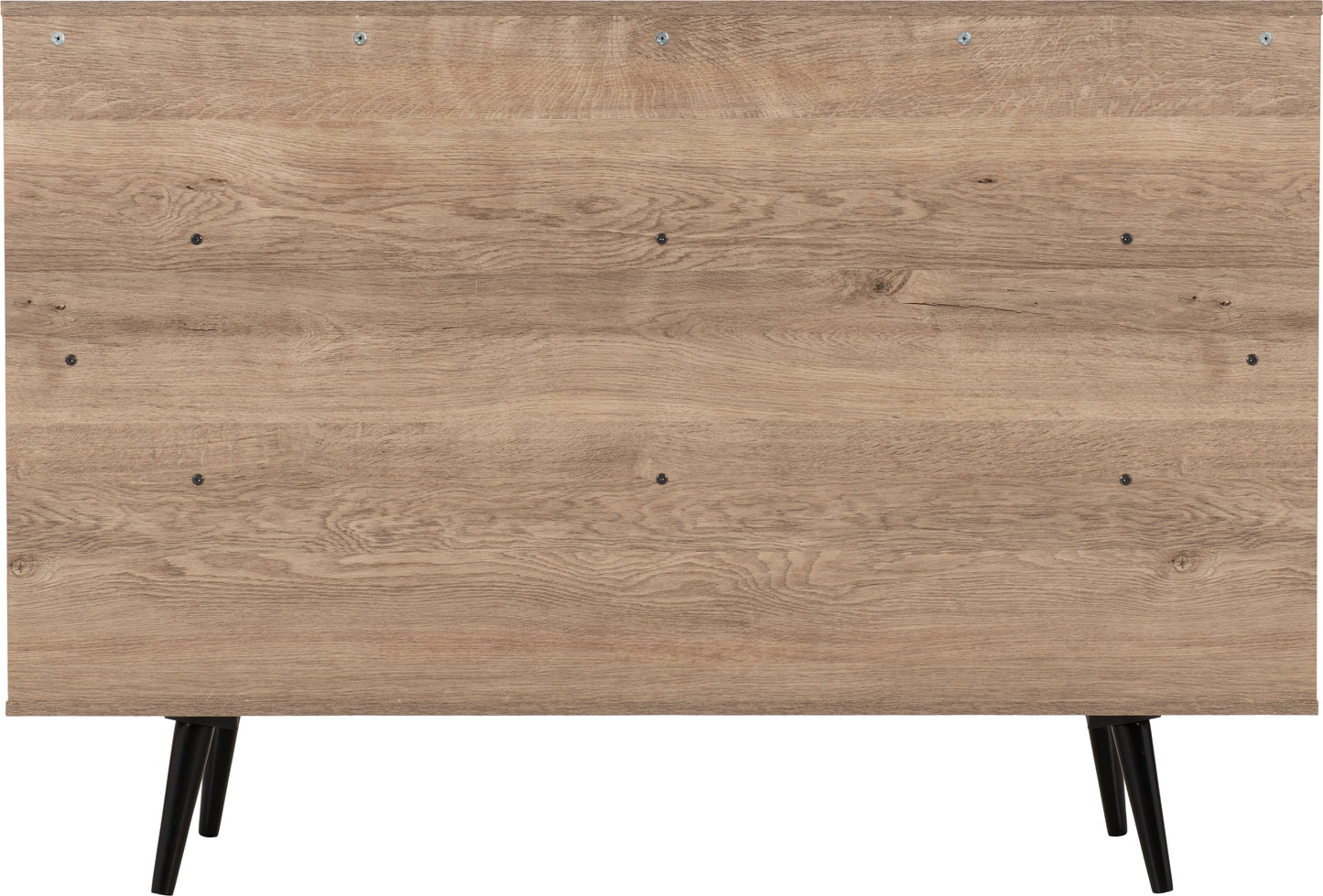 SAXTON 1 DOOR 3 DRAWER SIDEBOARD - MID OAK EFFECT/GREY