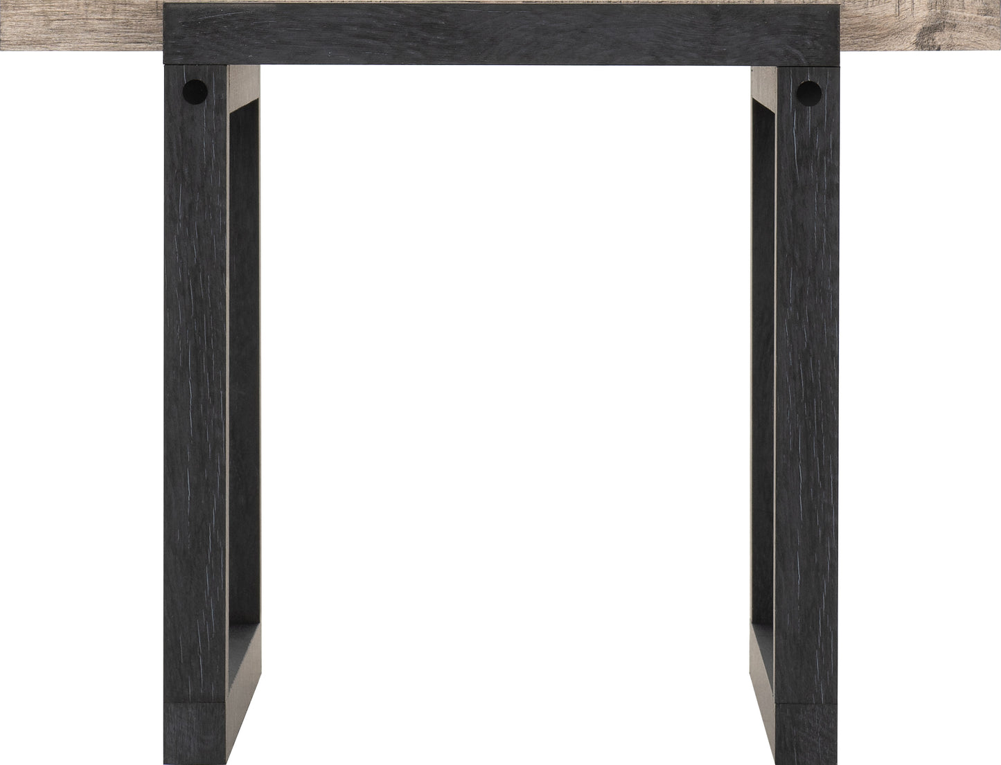 SELMA SIDE TABLE - MEDIUM OAK/BLACK OAK EFFECT