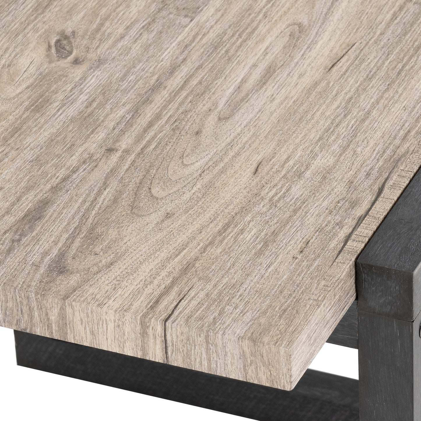 SELMA SIDE TABLE - MEDIUM OAK/BLACK OAK EFFECT