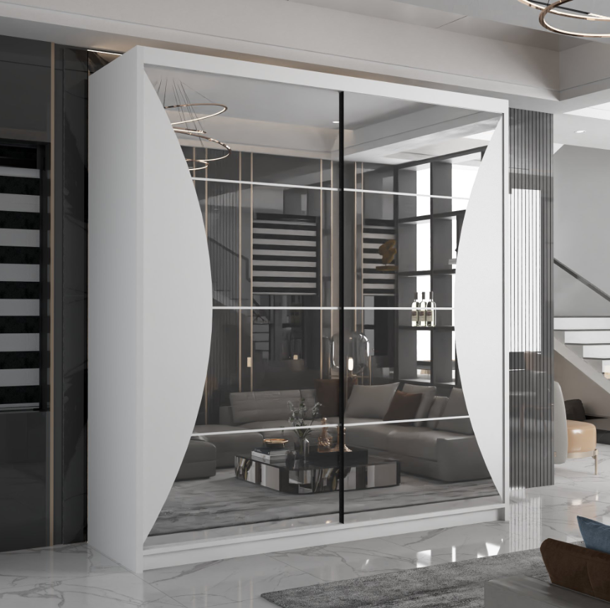 California Sliding Wardrobe - White