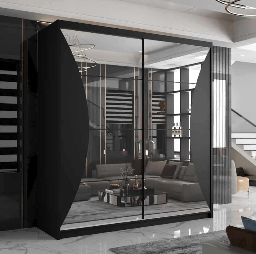 California Sliding Wardrobe - Black
