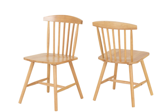 Emery Chair - Natural Oak Effect (Box Of 2)