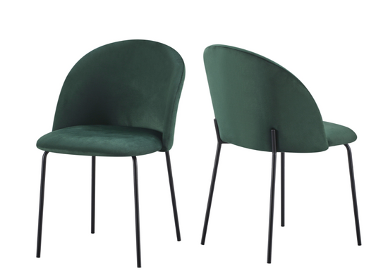 Boston Chair - Emerald Green Velvet (Box of 4)