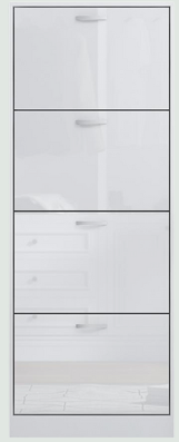 Gloss 4 Drawer Shoe Rack