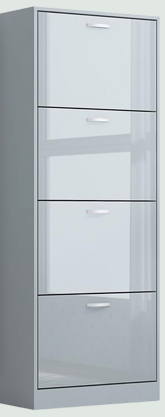 Gloss 4 Drawer Shoe Rack
