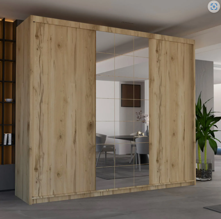 Collin Sliding Wardrobe - Oak