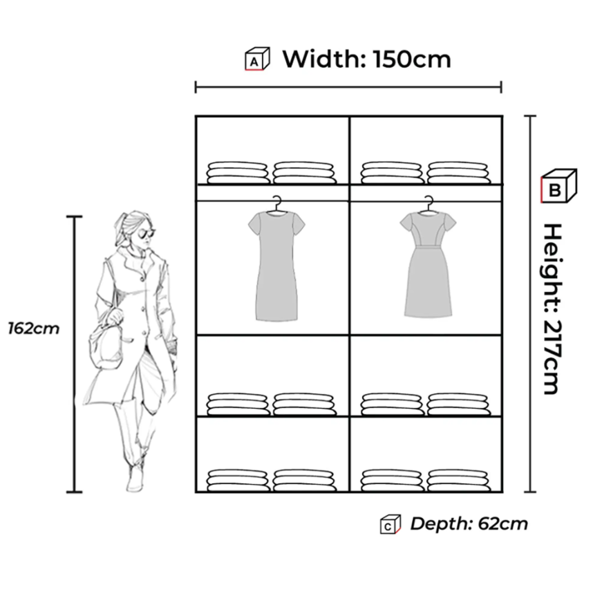 Ringo Wardrobe - White