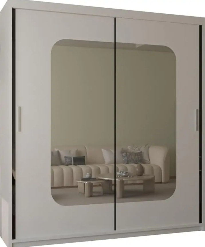 Marika Sliding Wardrobe - Grey