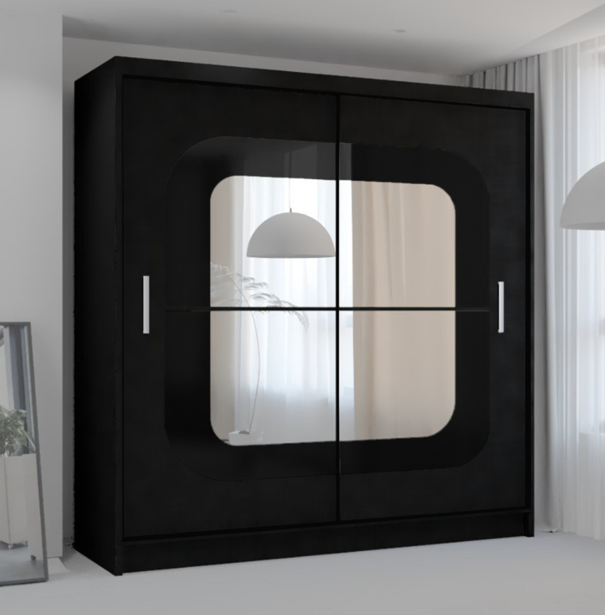 Chelsea Sliding Wardrobe - Black