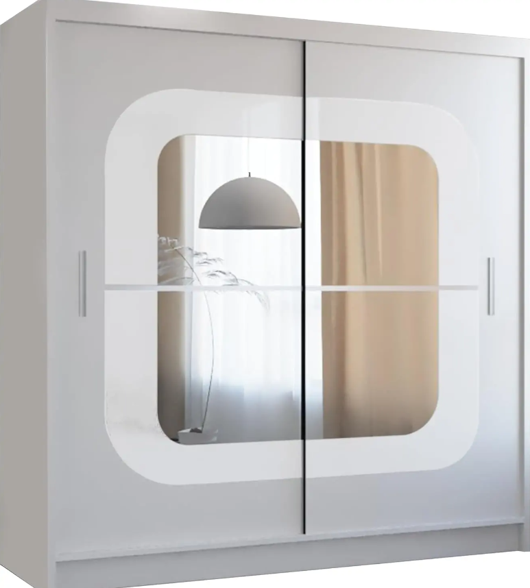 Chelsea Sliding Wardrobe - All White
