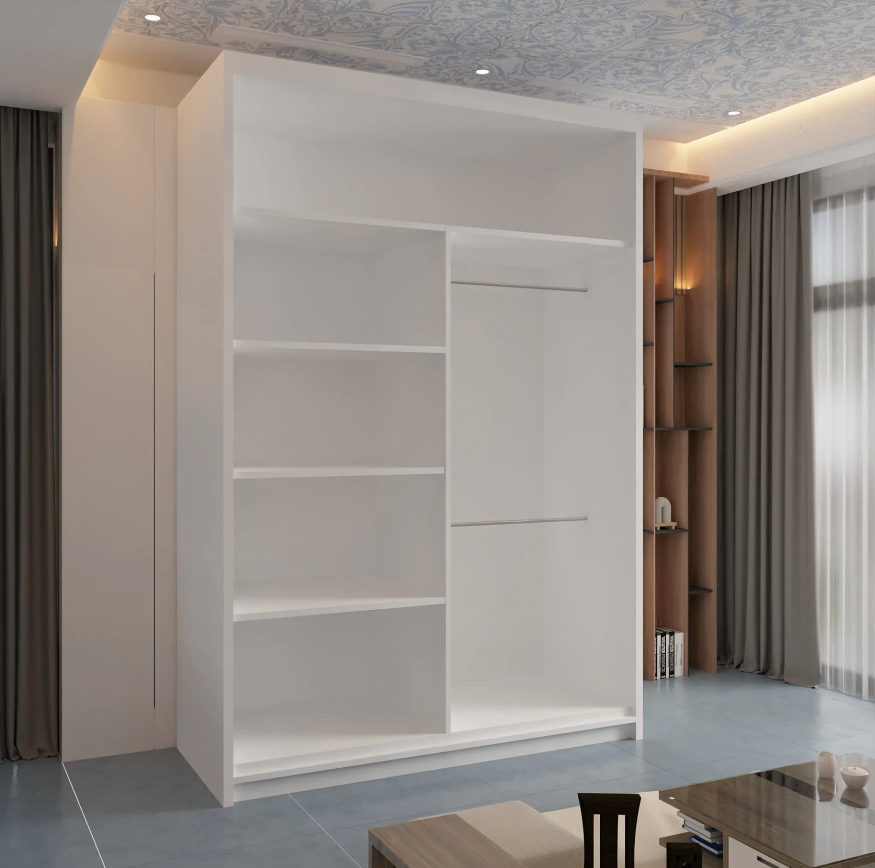 Batumi Sliding Wardrobe - White