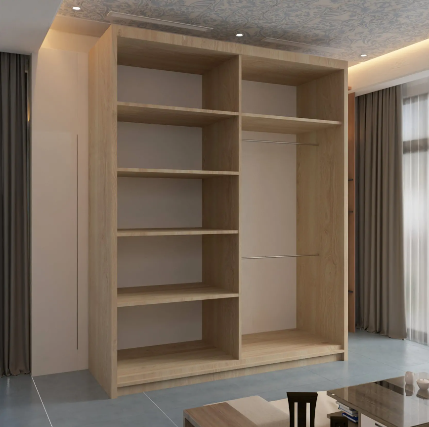 Batumi Sliding Wardrobe - Walnut