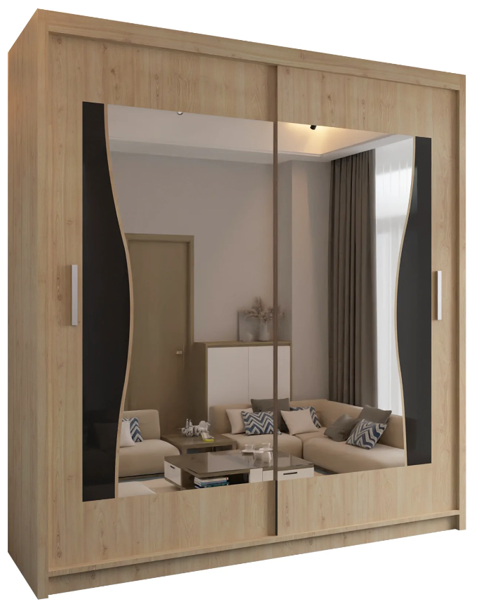 Batumi Sliding Wardrobe - Walnut