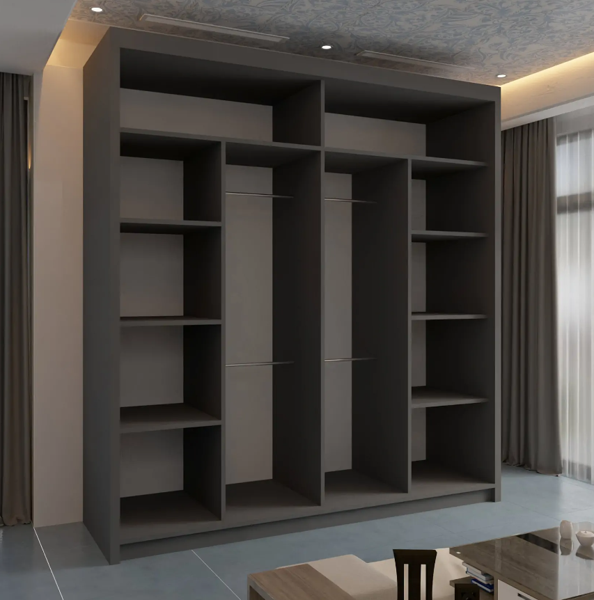 Batumi Sliding Wardrobe - Grey