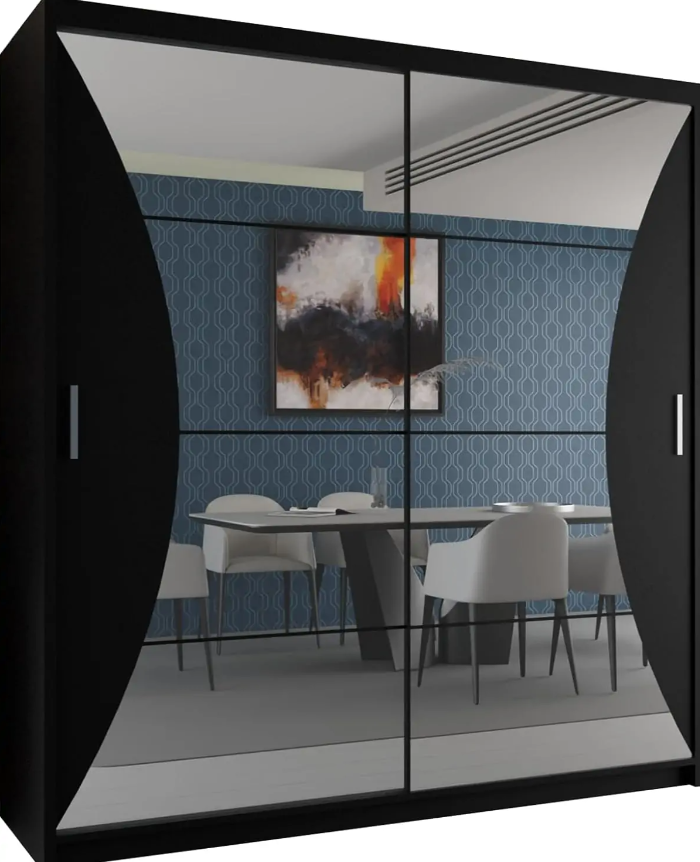 California Sliding Wardrobe - Black