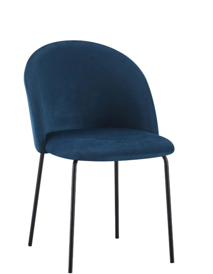 Boston Chair - Sapphire Blue Velvet (Box Of 4)