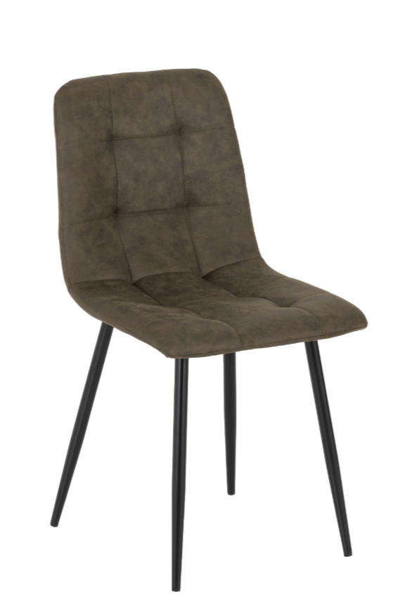 Fenton Chair - Oliver Green Suede Fabric (Box Of 4)