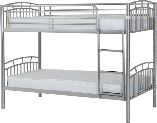 VENTURA 3' BUNK BED - SILVER