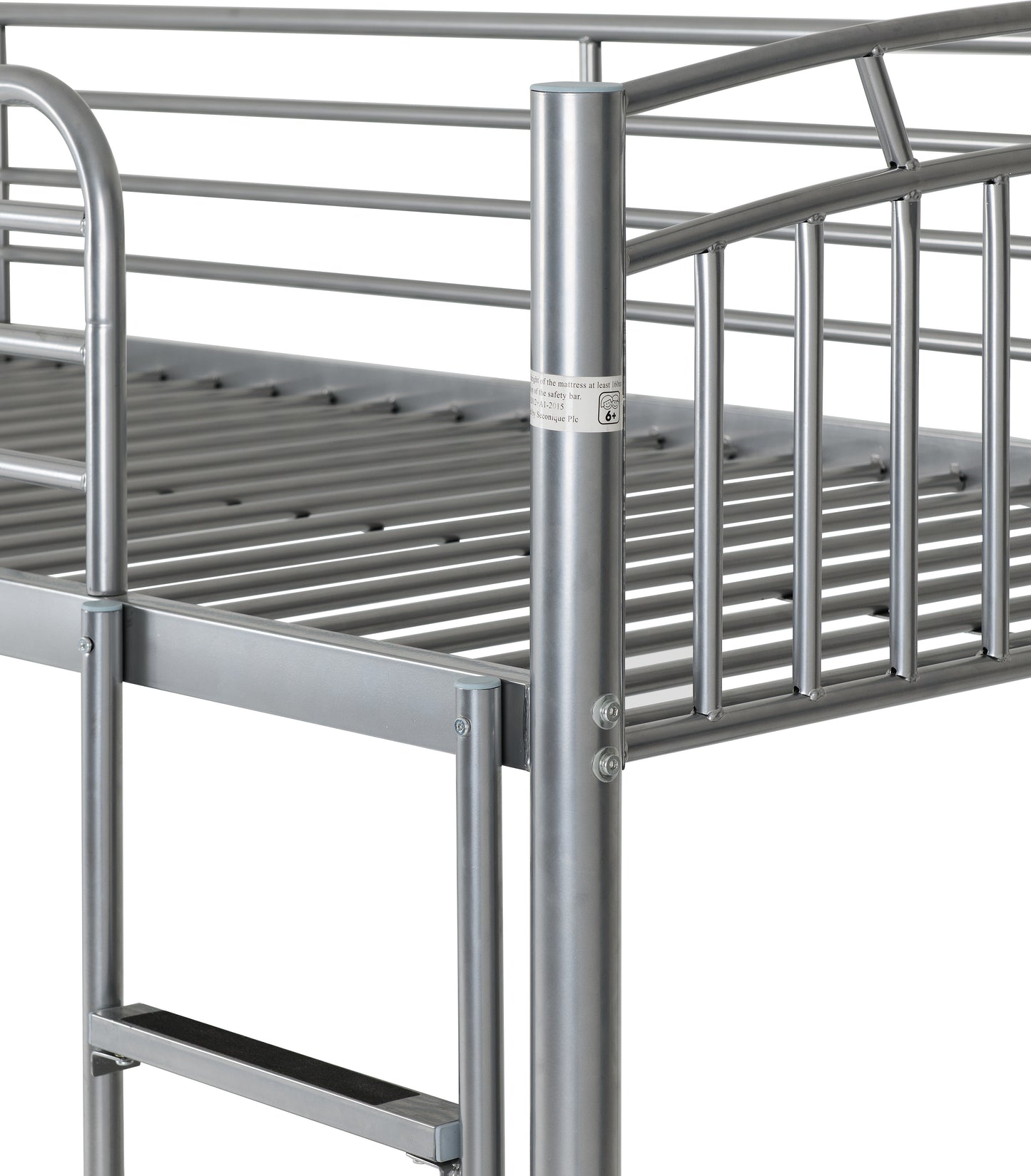 VENTURA 3' BUNK BED - SILVER