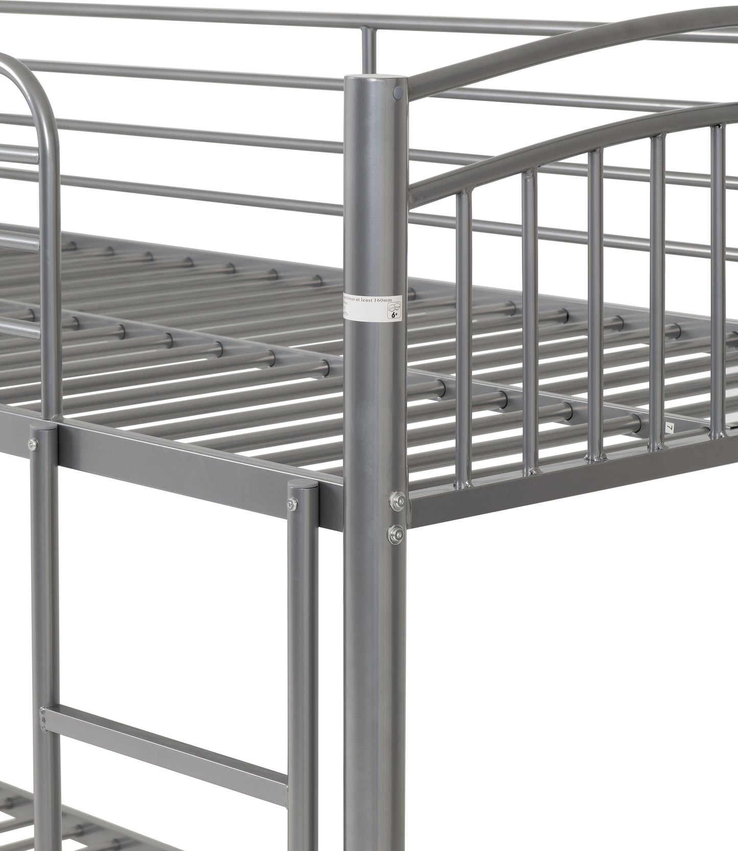 VENTURA 3' BUNK BED - SILVER