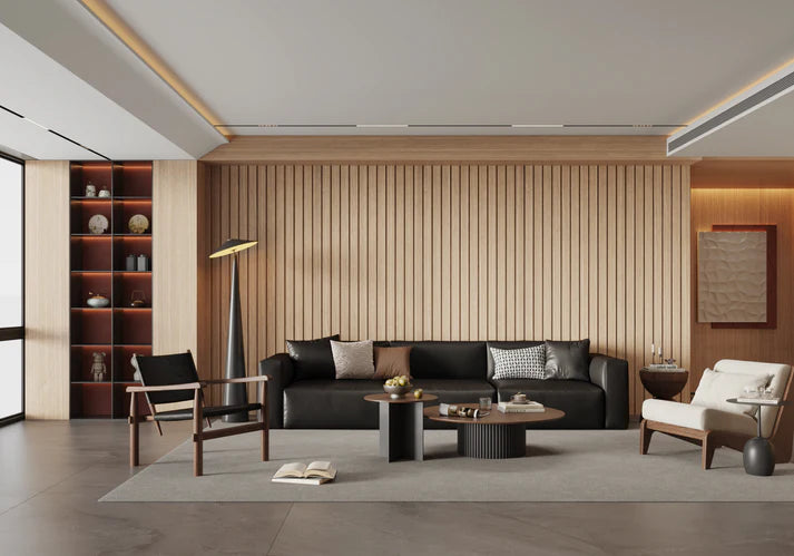 Wall Panel 63A - Oak - PVC - Seamless