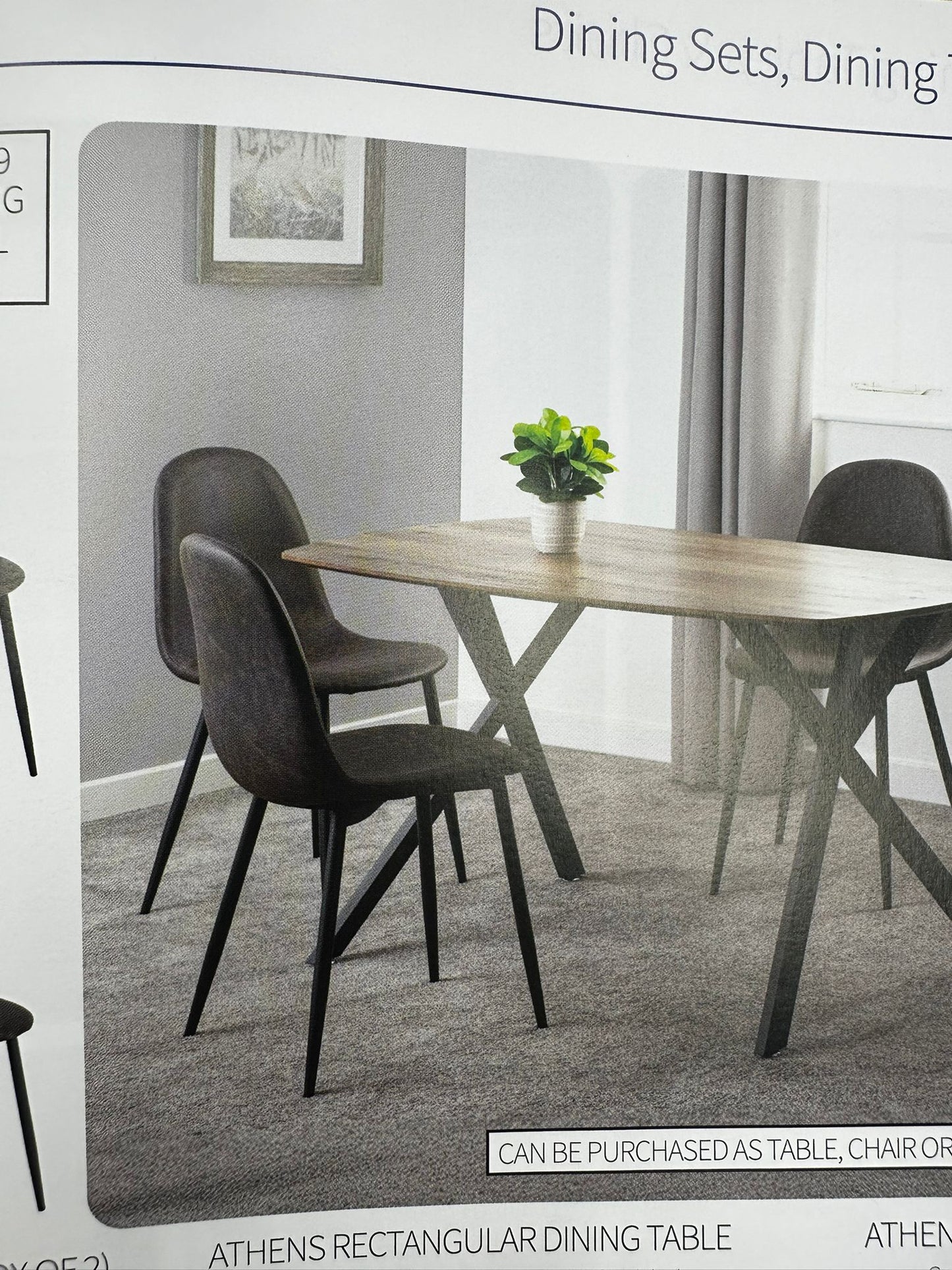 6 Athens chairs (Brown)