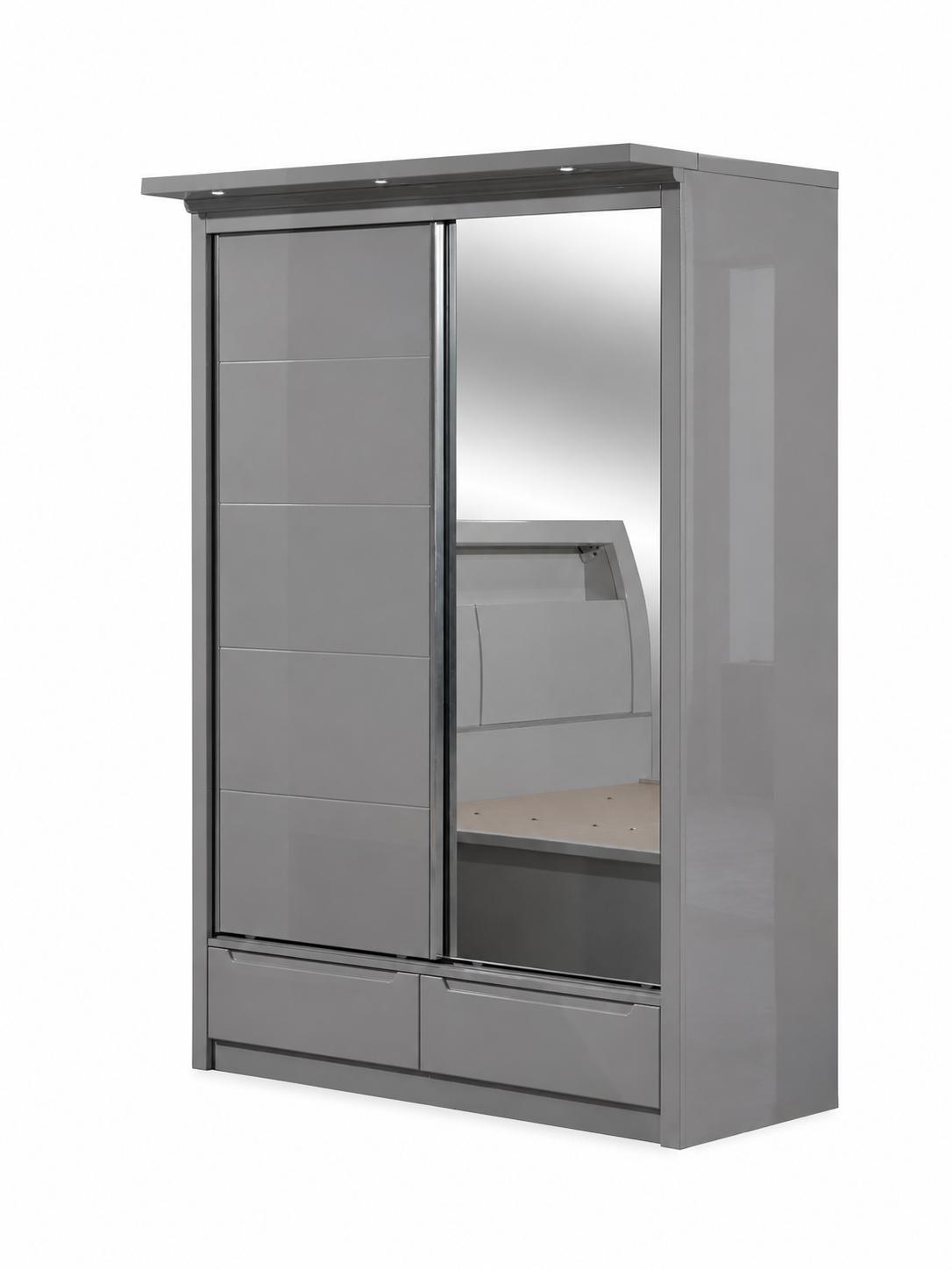 Alexander High Gloss LED Wardrobe