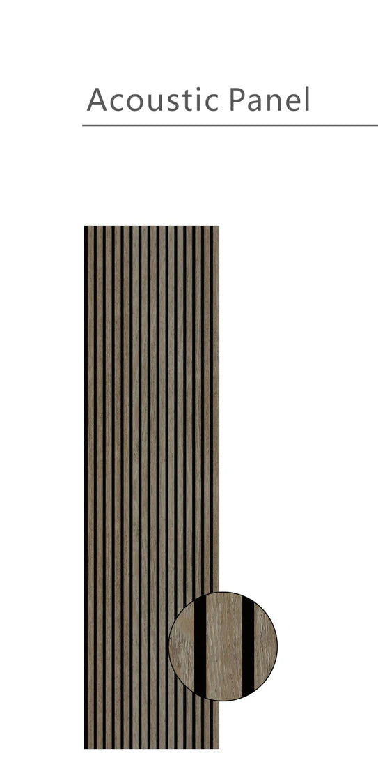 Wall Panel 01 D / Dark Oak (Acoustic) - 1 pack(4pcs)