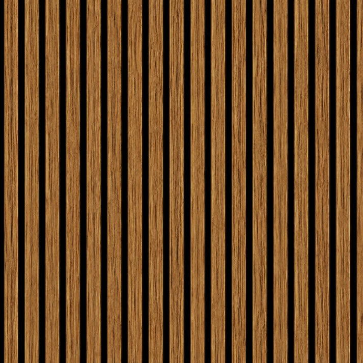 Wall Panel 01P - Teak Oak - Acoustic