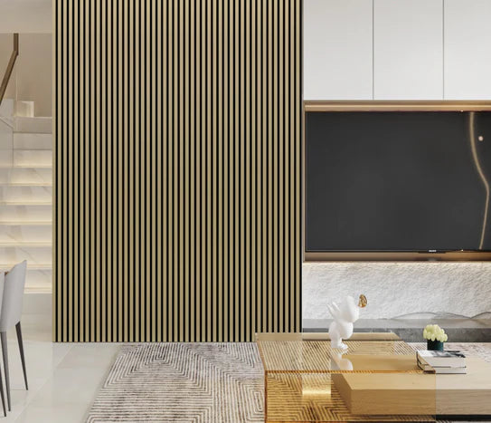 Wall Panel 01 WG / Metallic-Gold (Acoustic) - Price for 1 Panel