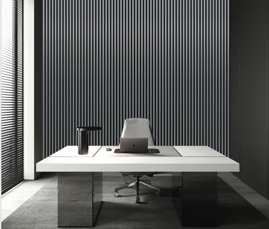 Wall Panel 01 WJ / Metallic-Dark Grey (Acoustic) - Price for 1 Panel