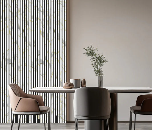 Wall Panel 01WX - Gold and White Marble - Acoustic