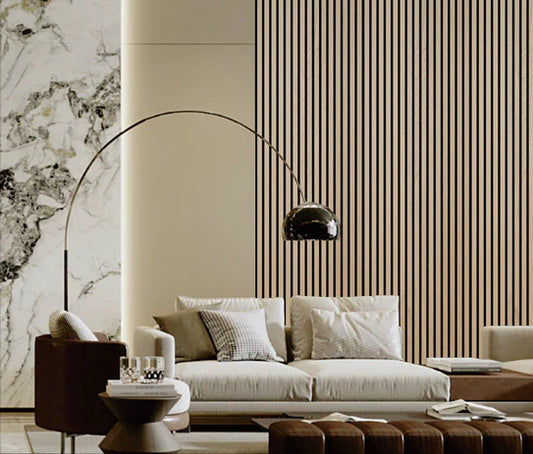 Wall Panel 01 A / Natural Oak (Acoustic) - 1 pack(4pcs)