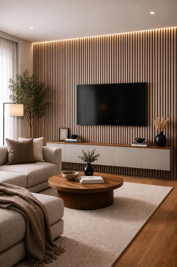 Wall Panel 04A - Oak - Acoustic