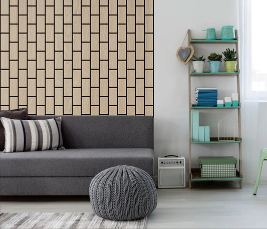 Wall Panel 06 A (Vertical wall panel) / Oak - Price for 1 Panel