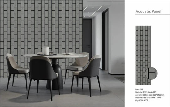 Wall Panel 06 B (Vertical wall panel) / Light Grey - Price for 1 Panel