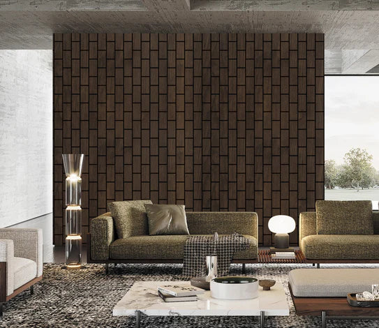 Wall Panel 06 T (Vertical wall panel) / Walnut - Price for 1 Panel