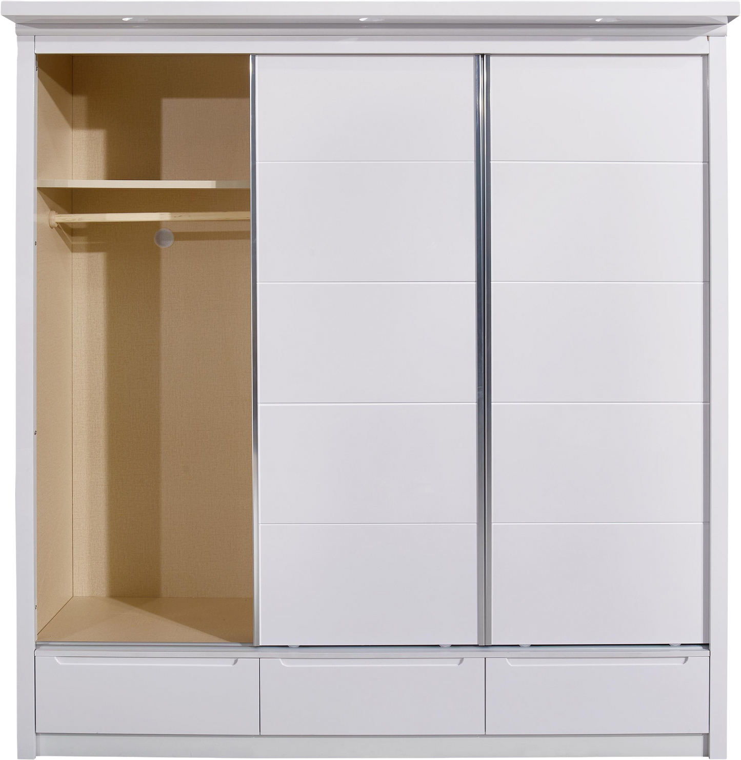 Alexander High Gloss LED Wardrobe