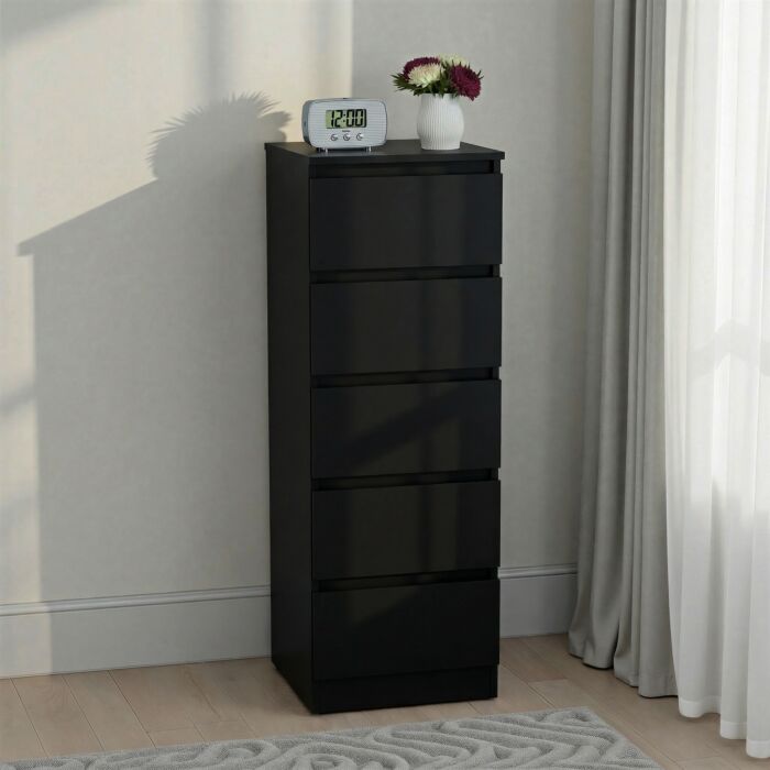 Malvern 5 Drawer Narrow Chest