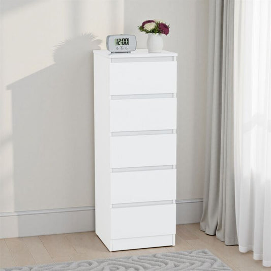 Malvern 5 Drawer Narrow Chest