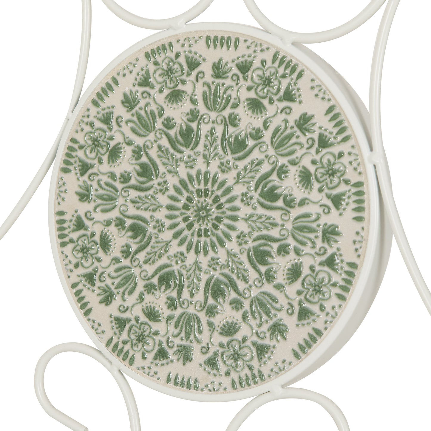 2-Seater White Garden Set