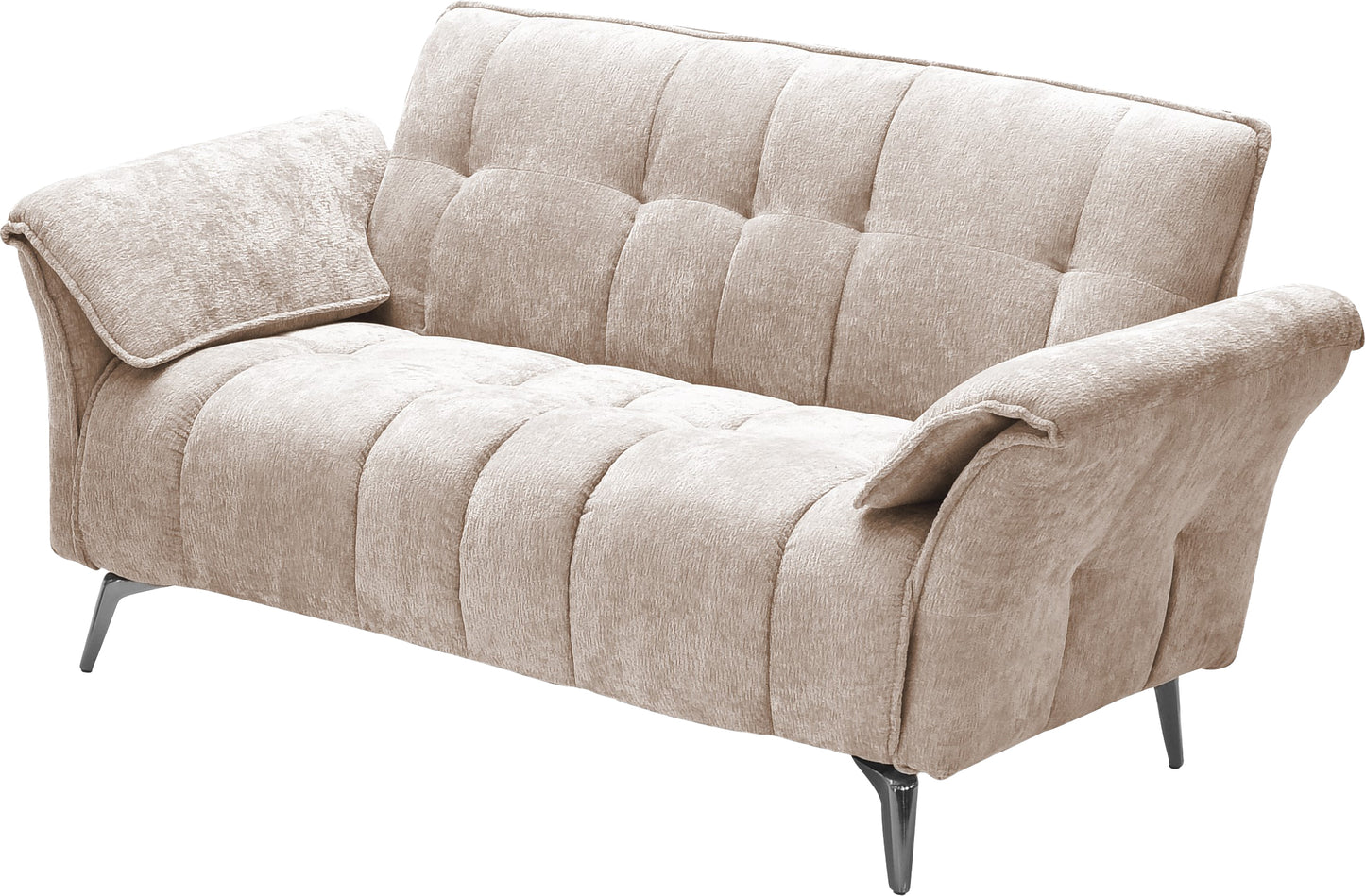 AMALFI 2 SEATER SOFA - CHAMPAGNE FABRIC