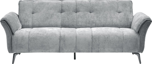 AMALFI 3 SEATER SOFA - GREY FABRIC