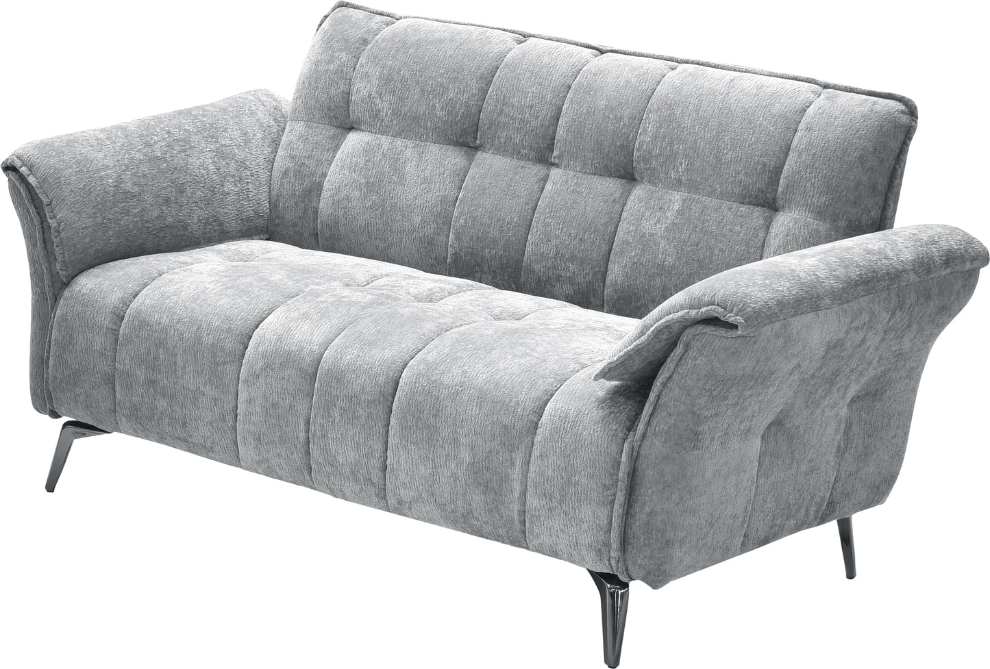 AMALFI 3 SEATER SOFA - GREY FABRIC