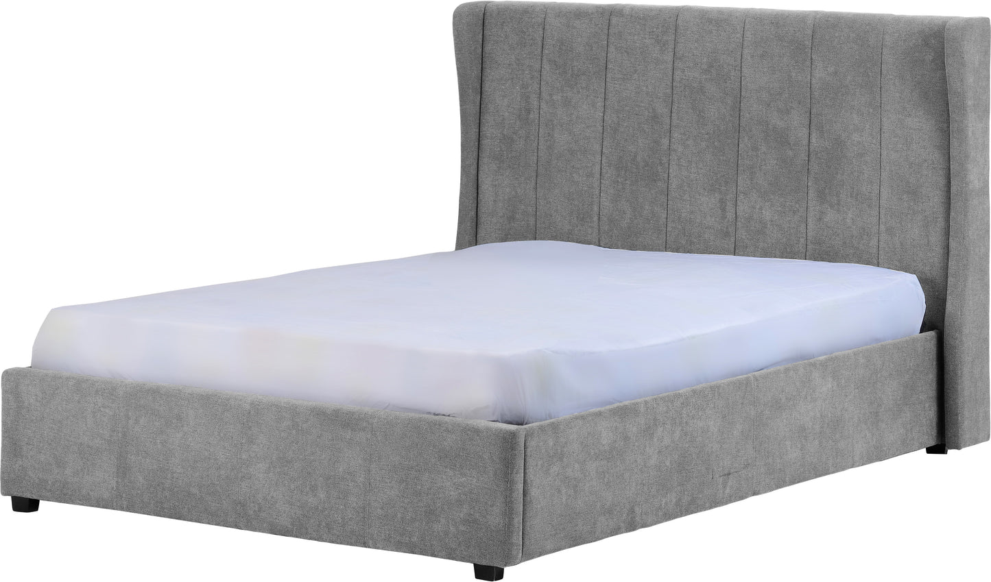 AMELIA PLUS 5' STORAGE BED - DARK GREY FABRIC