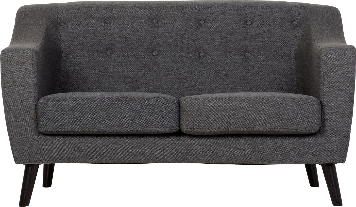 ASHLEY 2 SEATER SOFA - DARK GREY FABRIC