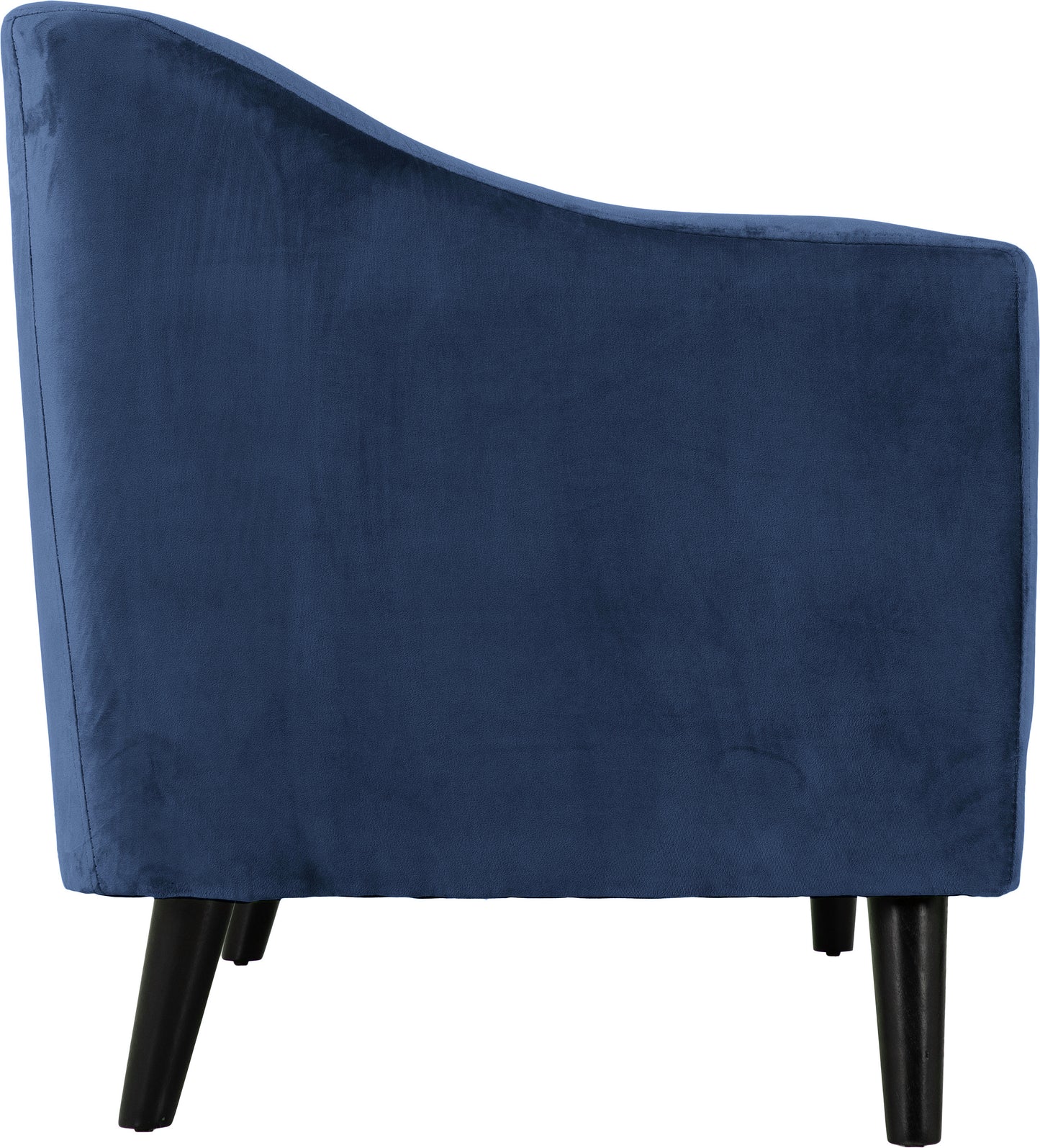 ASHLEY 3 SEATER SOFA - BLUE VELVET FABRIC